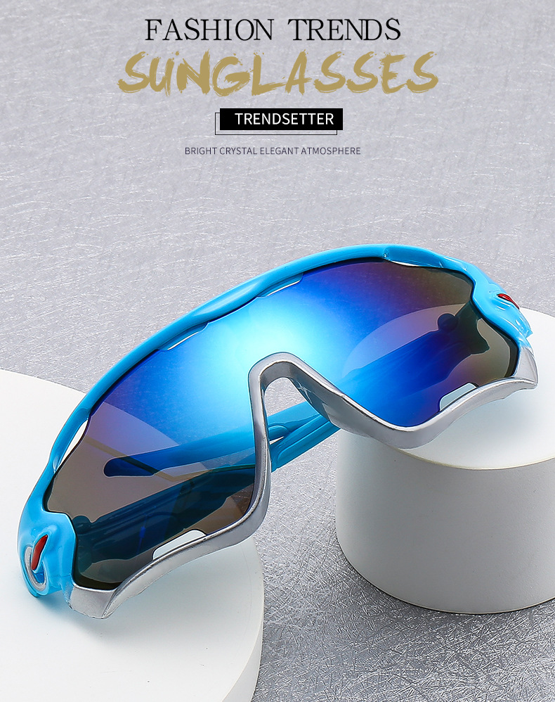Neon Silver UV400 Cycling & Running Sunglasses / $1.03 per pair (Wholesale Price) Custom Eyewear