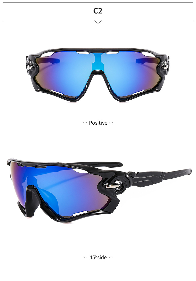 Neon Silver UV400 Cycling & Running Sunglasses / $1.03 per pair (Wholesale Price) Details and Specifications