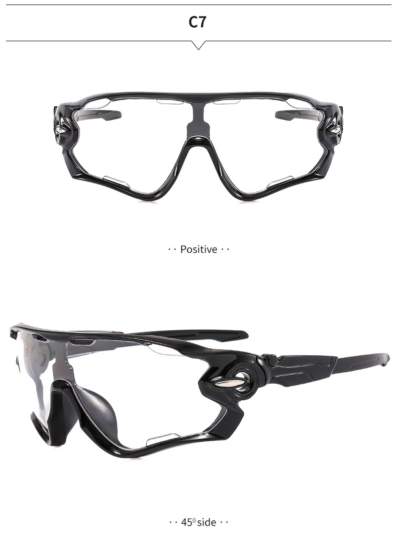 Neon Silver UV400 Cycling & Running Sunglasses / $1.03 per pair (Wholesale Price) Details and Specifications
