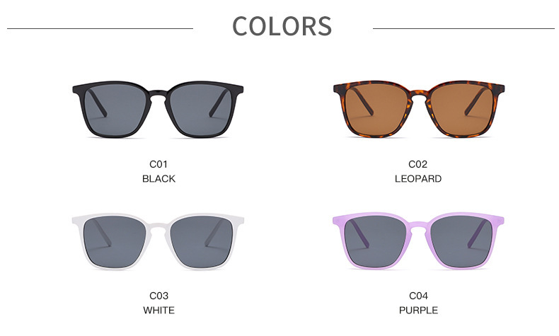 New Simple Retro Sunglasses / $0.91 per pair (Wholesale Price) Details and Specifications