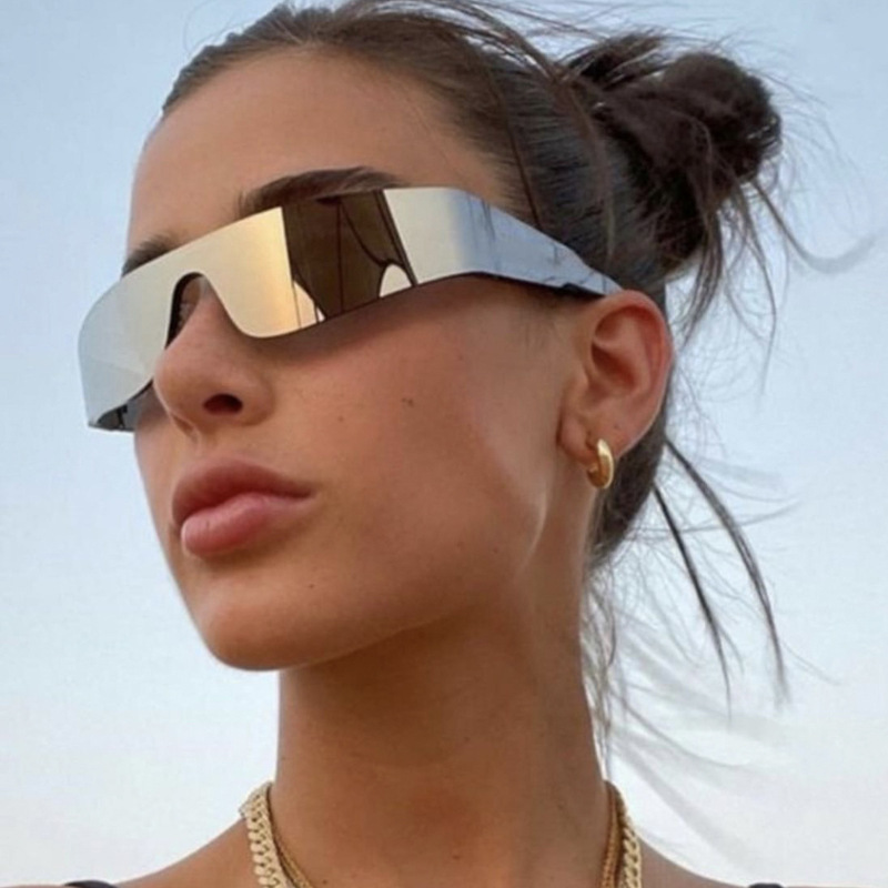 Punk Tech Sunglasses - Futuristic UV Protection for Party Style / $1.55 per pair (Wholesale Price) Custom Eyewear