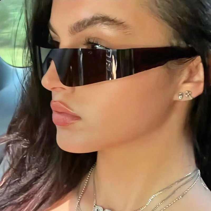 Punk Tech Sunglasses - Futuristic UV Protection for Party Style / $1.55 per pair (Wholesale Price) Custom Eyewear