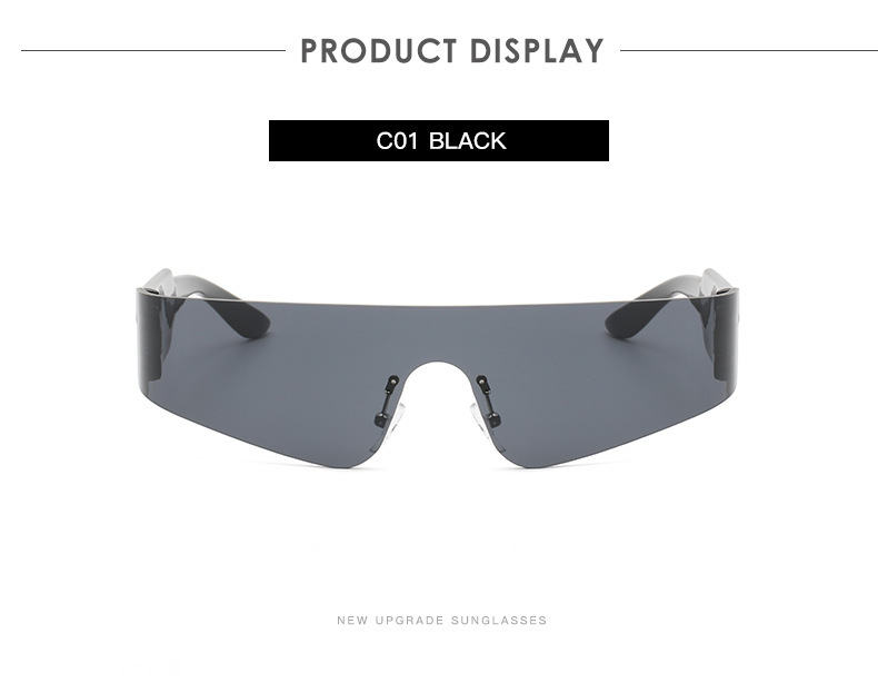 Punk Tech Sunglasses - Futuristic UV Protection for Party Style / $1.55 per pair (Wholesale Price) Details and Specifications