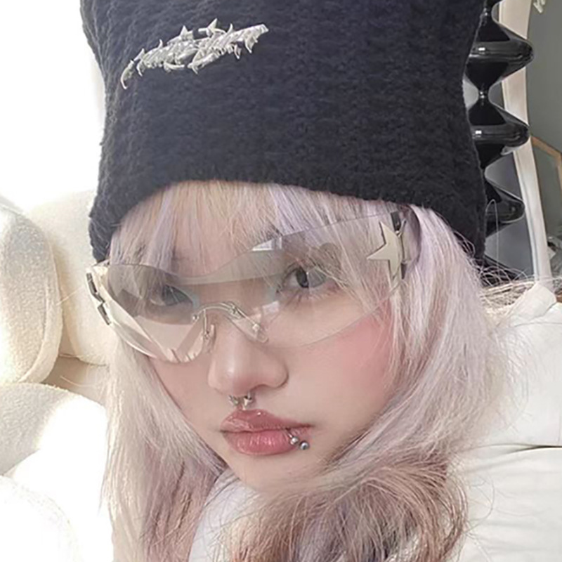 Star-Shaped Retro Sunglasses - Oversized Unisex Glasses / $1.97 per pair (Wholesale Price) Custom Eyewear