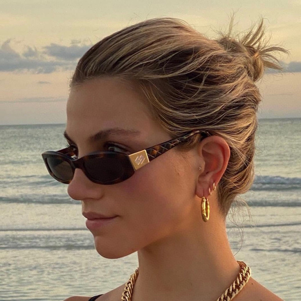 Small Frame Rock Glasses - Diamond Pattern Sunglasses / $0.76 per pair (Wholesale Price) Custom Eyewear