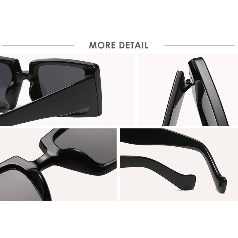 Retro Square Sunglasses / $0.74 per pair (Wholesale Price) Details and Specifications