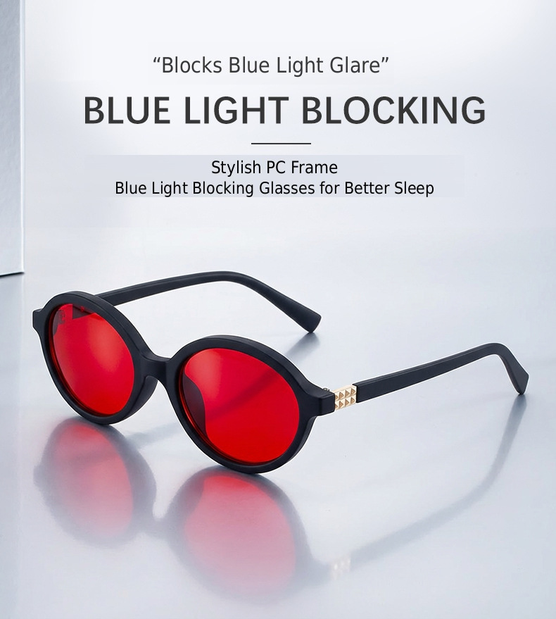 2026 New Red Dual-Use Glasses - Fashion Oval Frames for Blue Light Blocking Details and Specifications