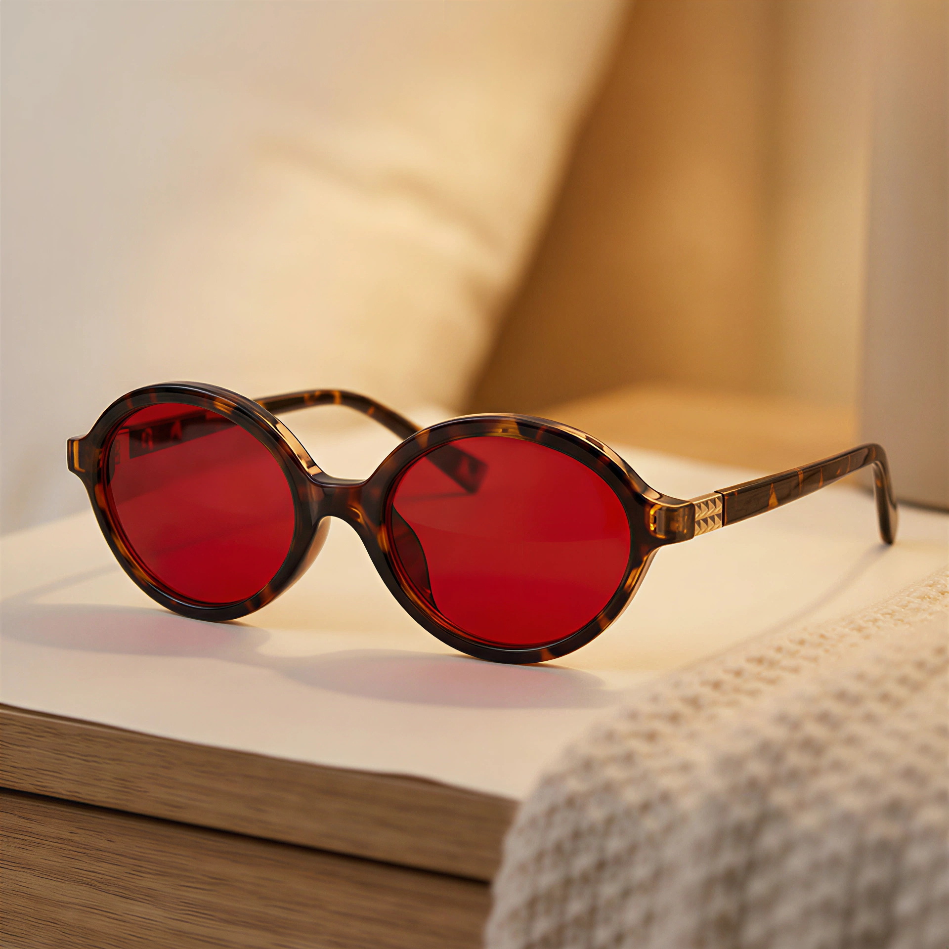 2026 New Red Dual-Use Glasses - Fashion Oval Frames for Blue Light Blocking Custom Eyewear