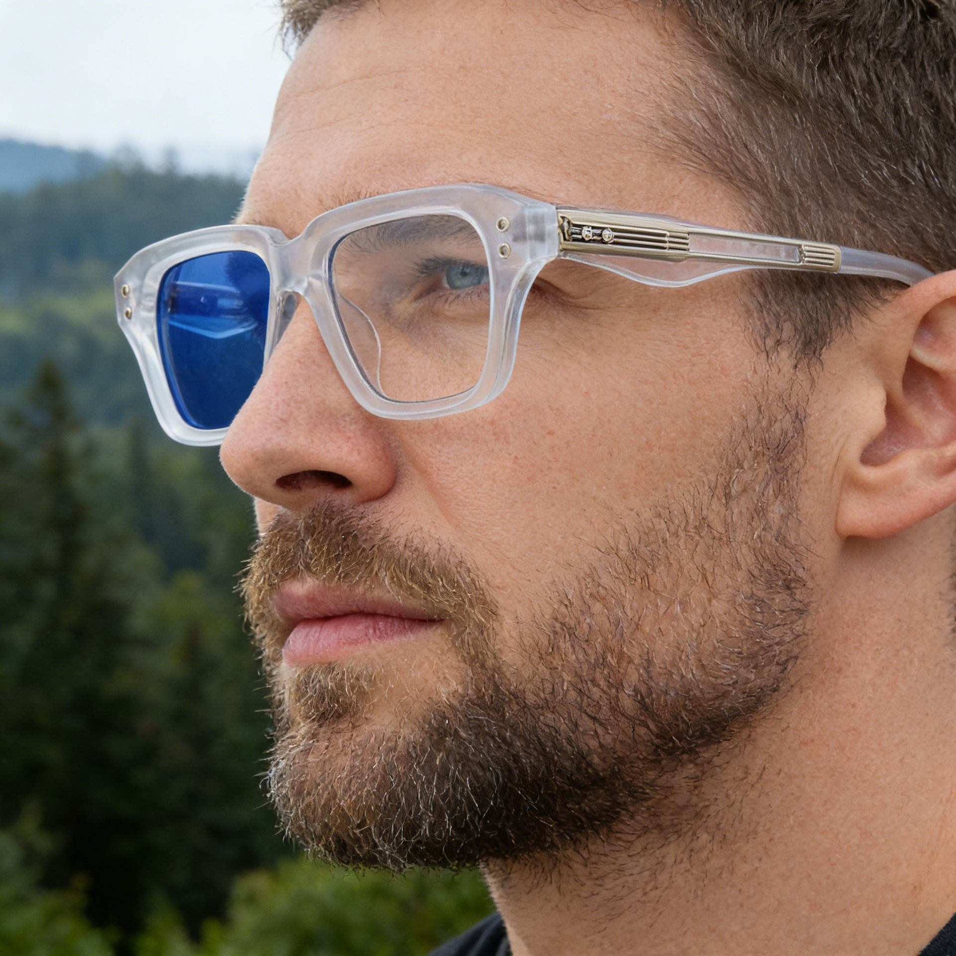 2026 New Men's Chic Square Photochromic Sunglasses. Personalized Outdoor Gear with UV400 Protection Details and Specifications