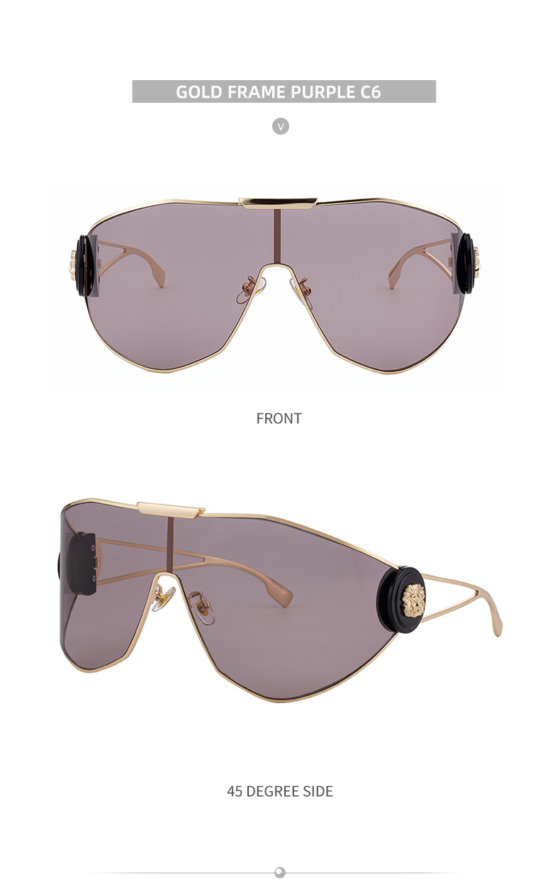 2026 New Chic Women's One-Piece Sports Sunglasses. Full-Frame Design with UV400 Protection for Cycling and Outdoor Adventures. Details and Specifications