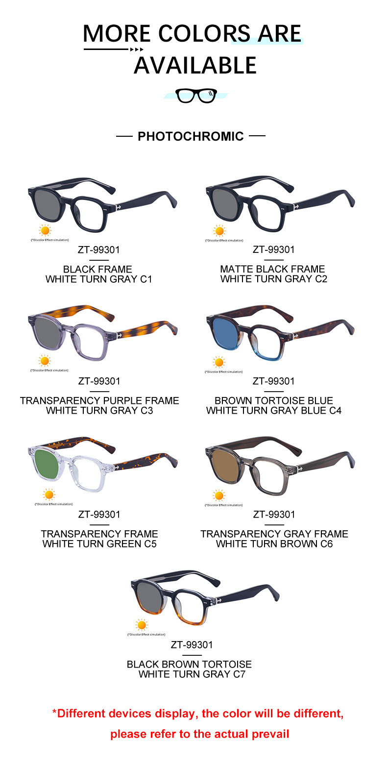 Chic Women's Mini Square Photochromic Sunglasses. Personalized Street Style Shades with UV400 Protection for Outdoor Looks Details and Specifications