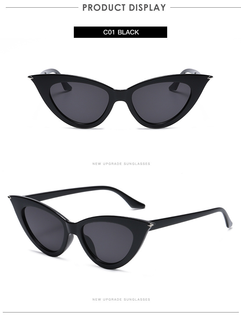 New Fashion Small Frame Cat-Eye Sunglasses / $0.74 per pair (Wholesale Price) Details and Specifications