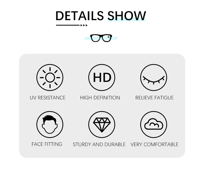 Trendy Women's Square Photochromic Sunglasses – EU/US Style Propionate Frame with Insert Pins for Outdoor UV Protection Details and Specifications