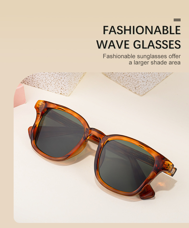 Trendy Women's Square Sunglasses - Unique Versatile Style, Premium Propionate Frame with Signature Pin Temples Details and Specifications