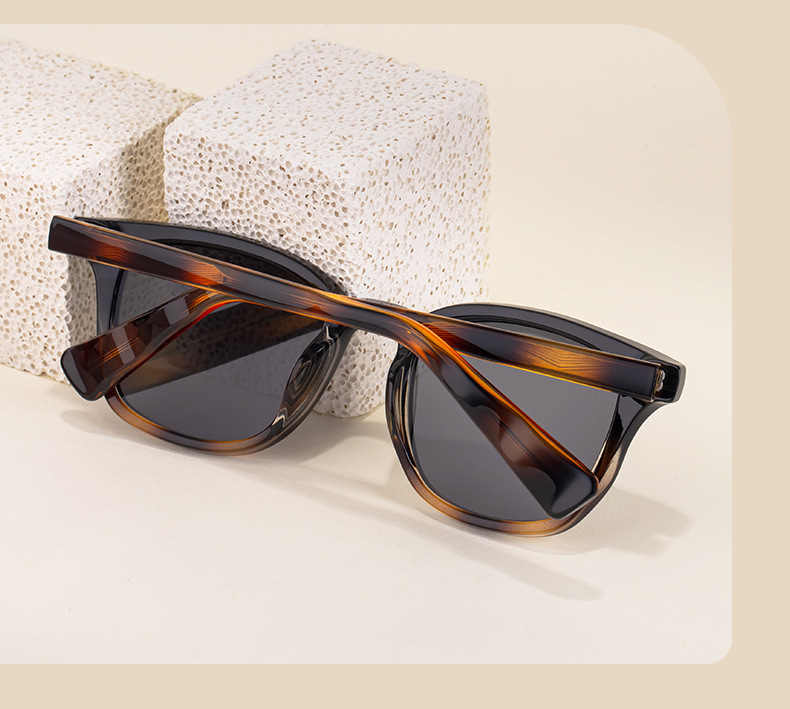 Trendy Women's Square Sunglasses - Unique Versatile Style, Premium Propionate Frame with Signature Pin Temples Details and Specifications