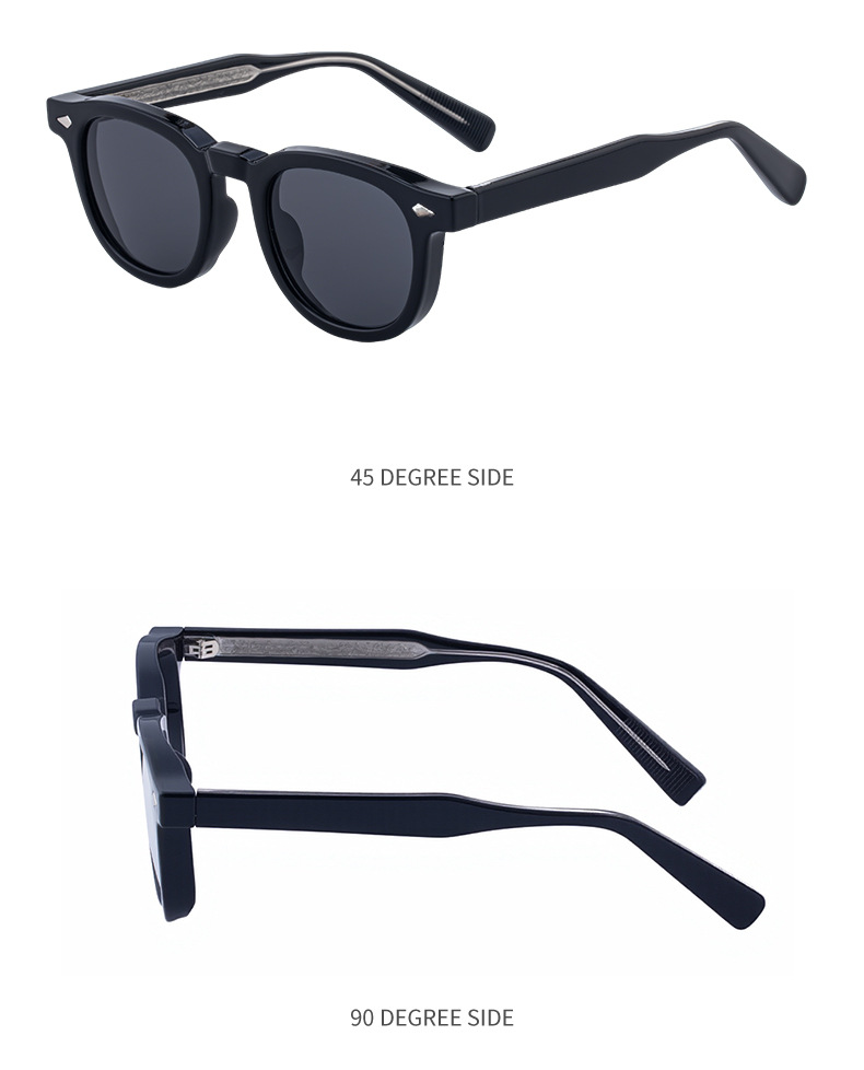 Trendy Women's Oval Sunglasses - Unique Propionate Frame with Metal Pin Temples – Stylish UV400 Sun Protection Details and Specifications