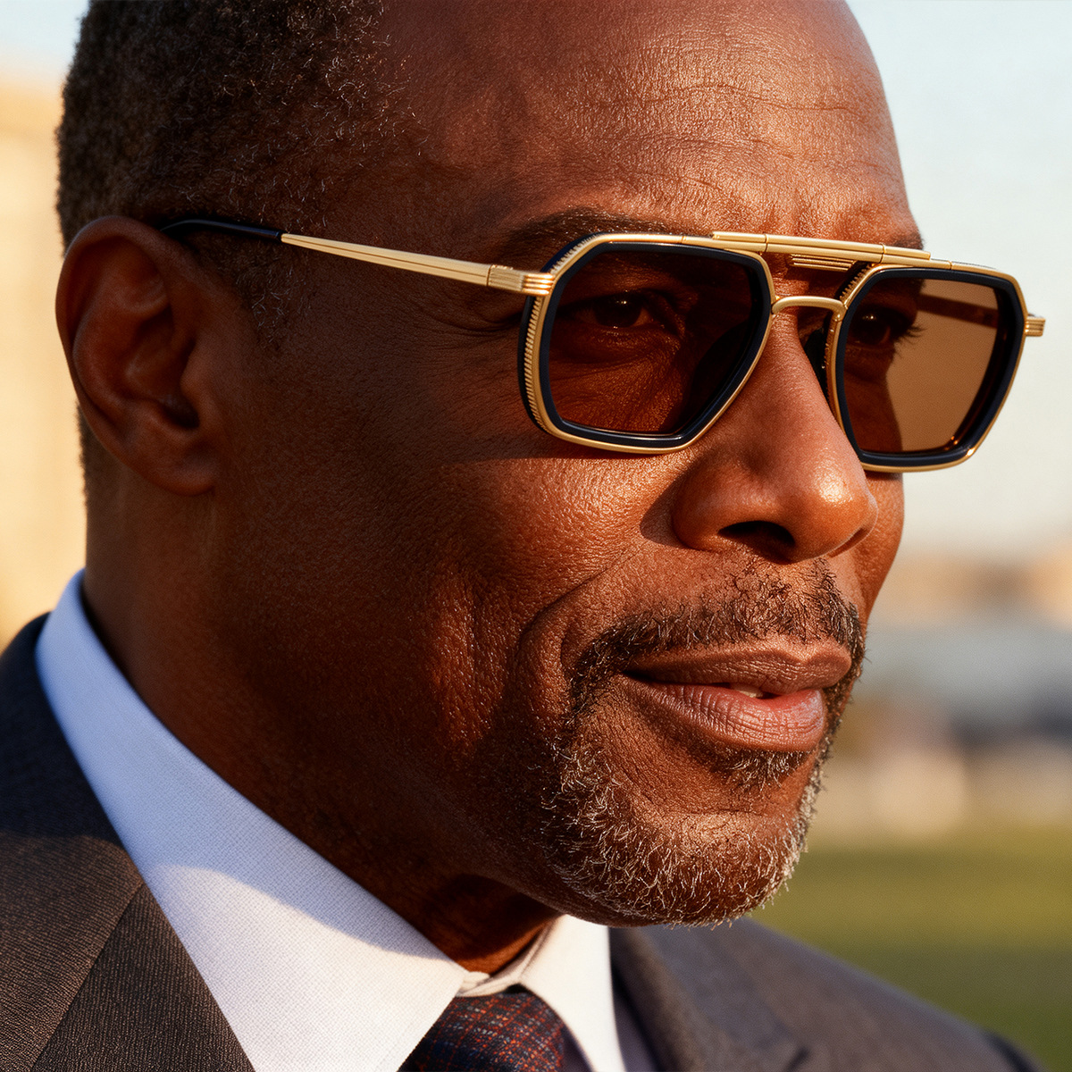 Men's Retro Square Sunglasses - Trendy Punk Style, Double Bridge Design & Flexible Spring Temples – Vintage Cool Eyewear Custom Eyewear