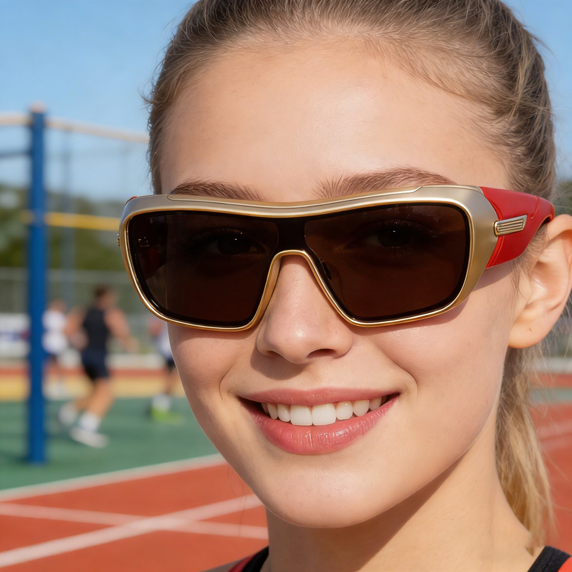 Men's Trendy Sports Sunglasses - Unique One-Piece Shield Design – Windproof & UV Protection for Cycling, Running & Outdoor Activities Details and Specifications