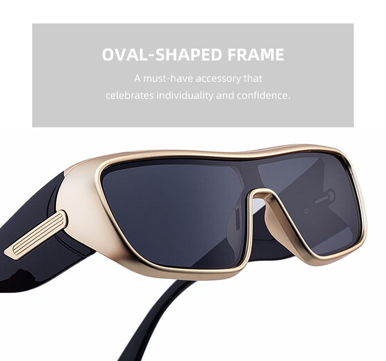 Men's Trendy Sports Sunglasses - Unique One-Piece Shield Design – Windproof & UV Protection for Cycling, Running & Outdoor Activities Details and Specifications