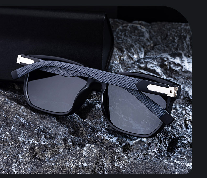 Men's Retro Square Polarized Sunglasses - Trendy Fashion Frame, Anti-Glare for Driving & Outdoor UV400 Protection Details and Specifications