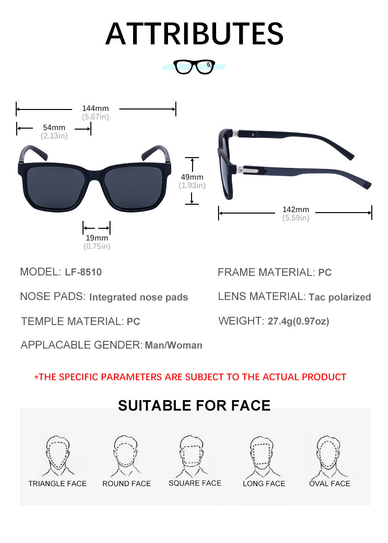 Men's Retro Square Polarized Sunglasses - Trendy Fashion Frame, Anti-Glare for Driving & Outdoor UV400 Protection Details and Specifications