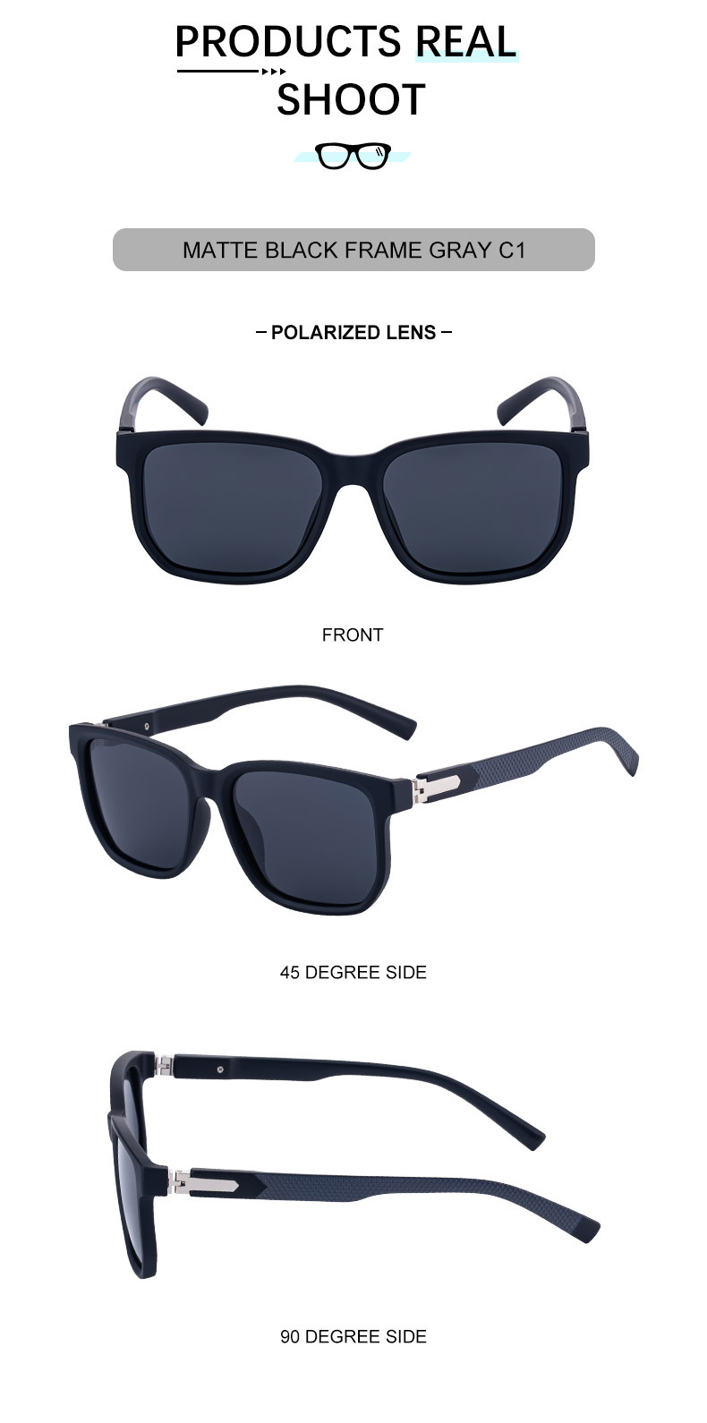 Men's Retro Square Polarized Sunglasses - Trendy Fashion Frame, Anti-Glare for Driving & Outdoor UV400 Protection Details and Specifications