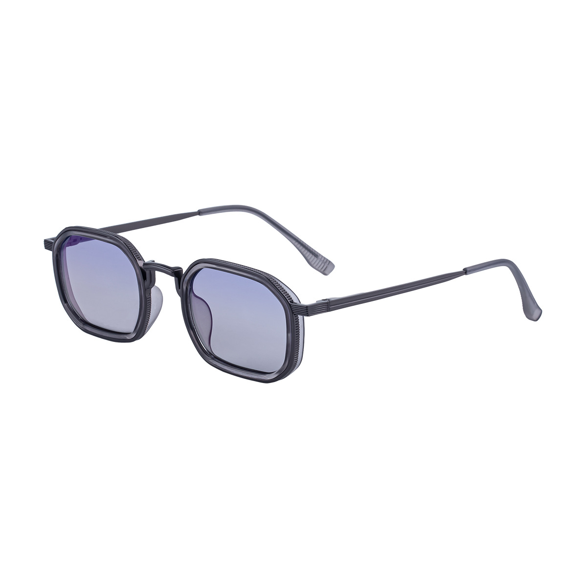 Men's Retro Square Sunglasses - Trendy Unique Style, Flexible Spring Hinge Temples & UV400 Sun Protection for Outdoor Wear Custom Eyewear
