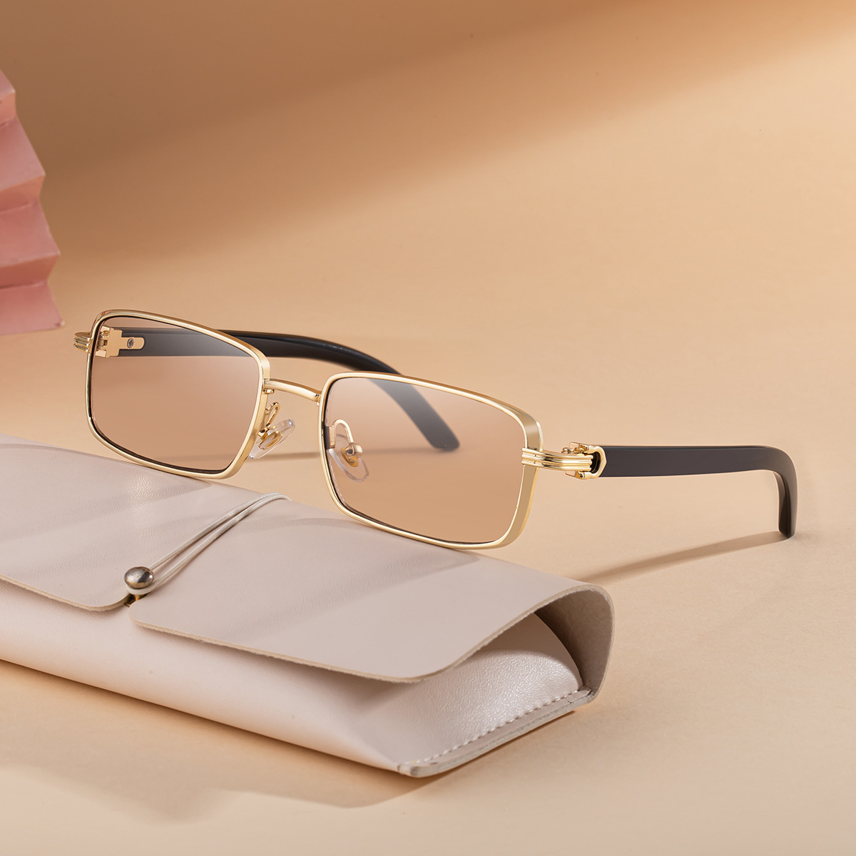 Men's Trendy Square Sunglasses - Stylish Zinc Alloy Frame, Durable & Lightweight with UV400 Protection for Outdoor Activities Custom Eyewear