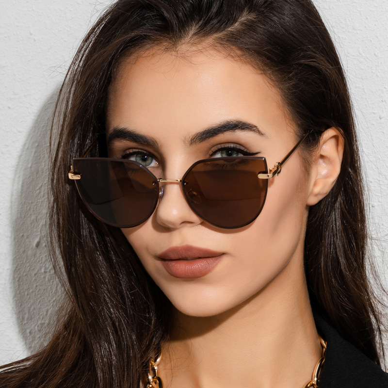 New Women's Large Frame Cat-Eye Sunglasses / $2.49 per pair (Wholesale Price) Custom Eyewear