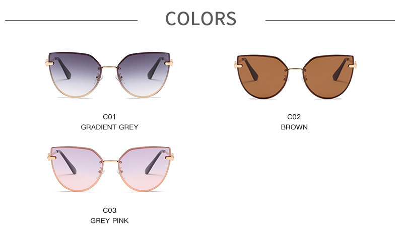 New Women's Large Frame Cat-Eye Sunglasses / $2.49 per pair (Wholesale Price) Details and Specifications