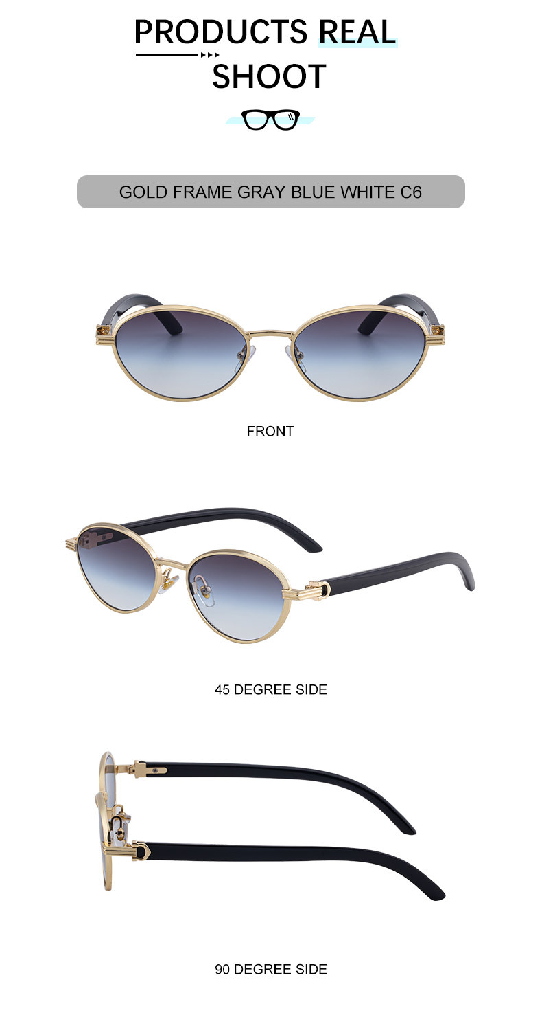 Women's Trendy Oval Full-Frame Sunglasses - Unique Design, Versatile All-Match Style & UV400 Protection for Outdoor Activities Details and Specifications