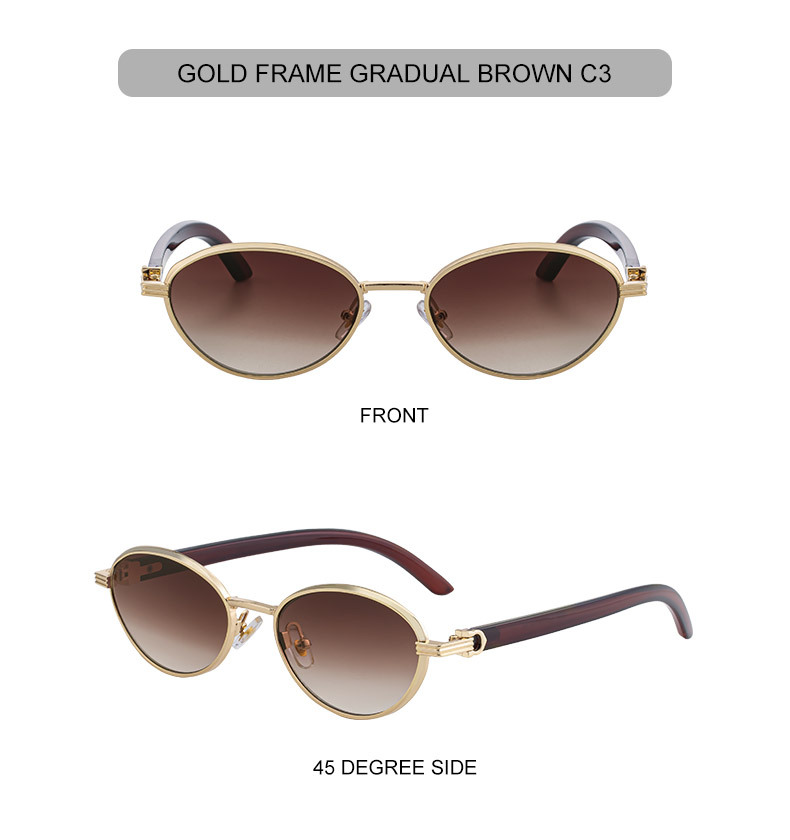 Women's Trendy Oval Full-Frame Sunglasses - Unique Design, Versatile All-Match Style & UV400 Protection for Outdoor Activities Details and Specifications