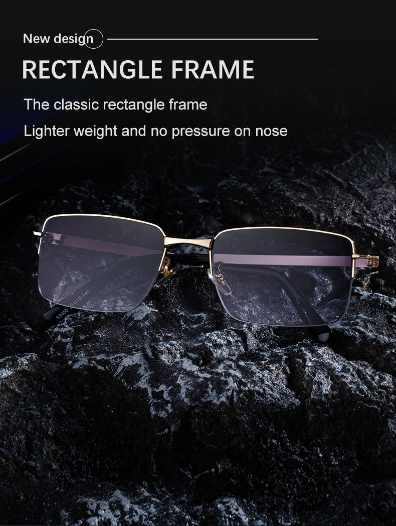 Men's Trendy Square Sunglasses - Unique Metal Frame Design – Stylish Outdoor Sun Protection & UV400 Shades Details and Specifications