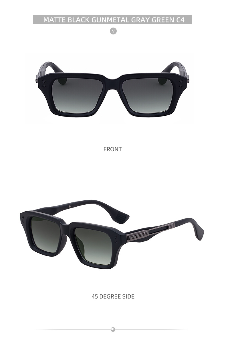 Men's Trendy Small Square Sunglasses - Unique High-End Design – Stylish Fashion Sun Protection Eyewear Details and Specifications