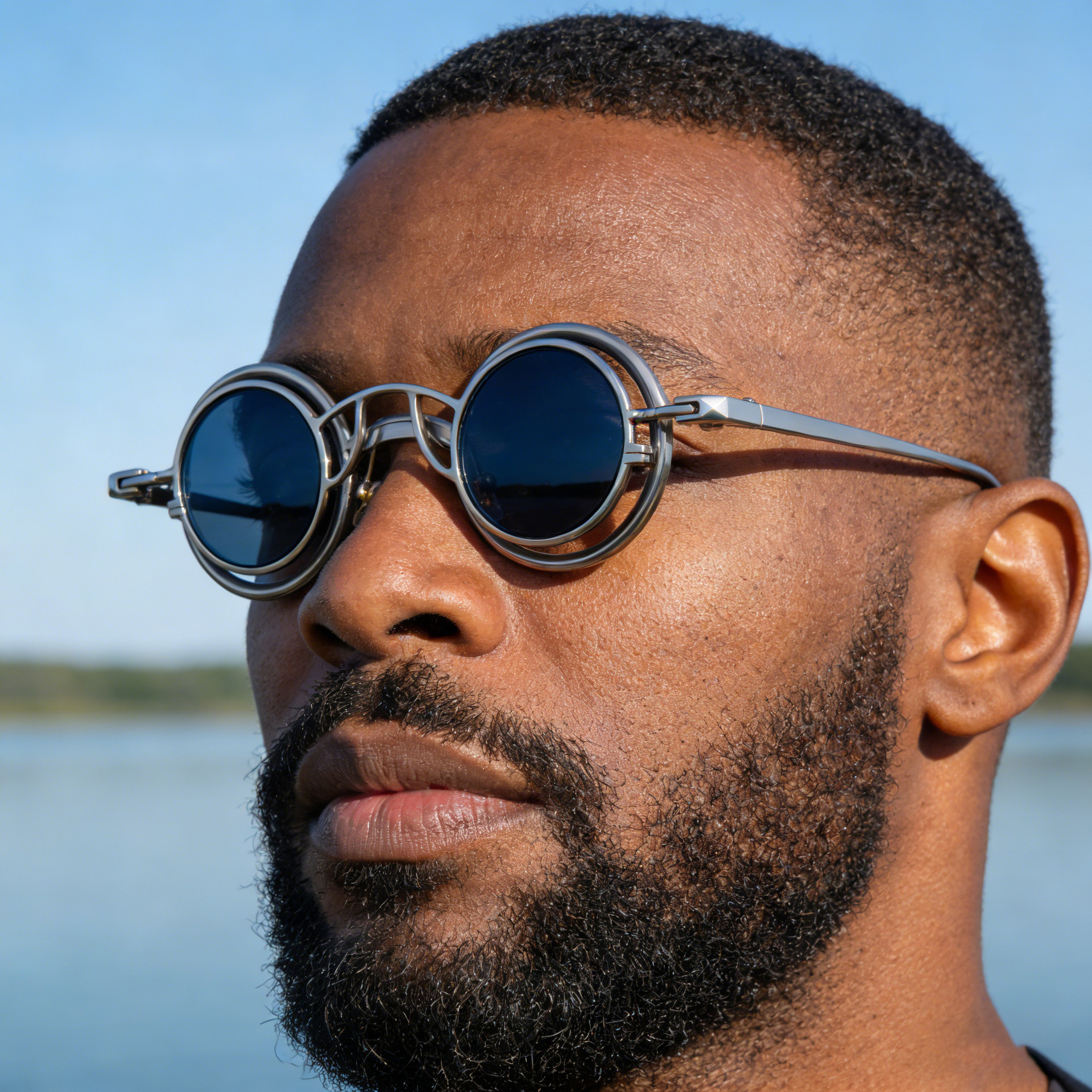 Men's Stylish Round Clip-On Sunglasses - Magnetic Attachment with Metal Temples – High-End Retro Sun Protection Eyewear Details and Specifications