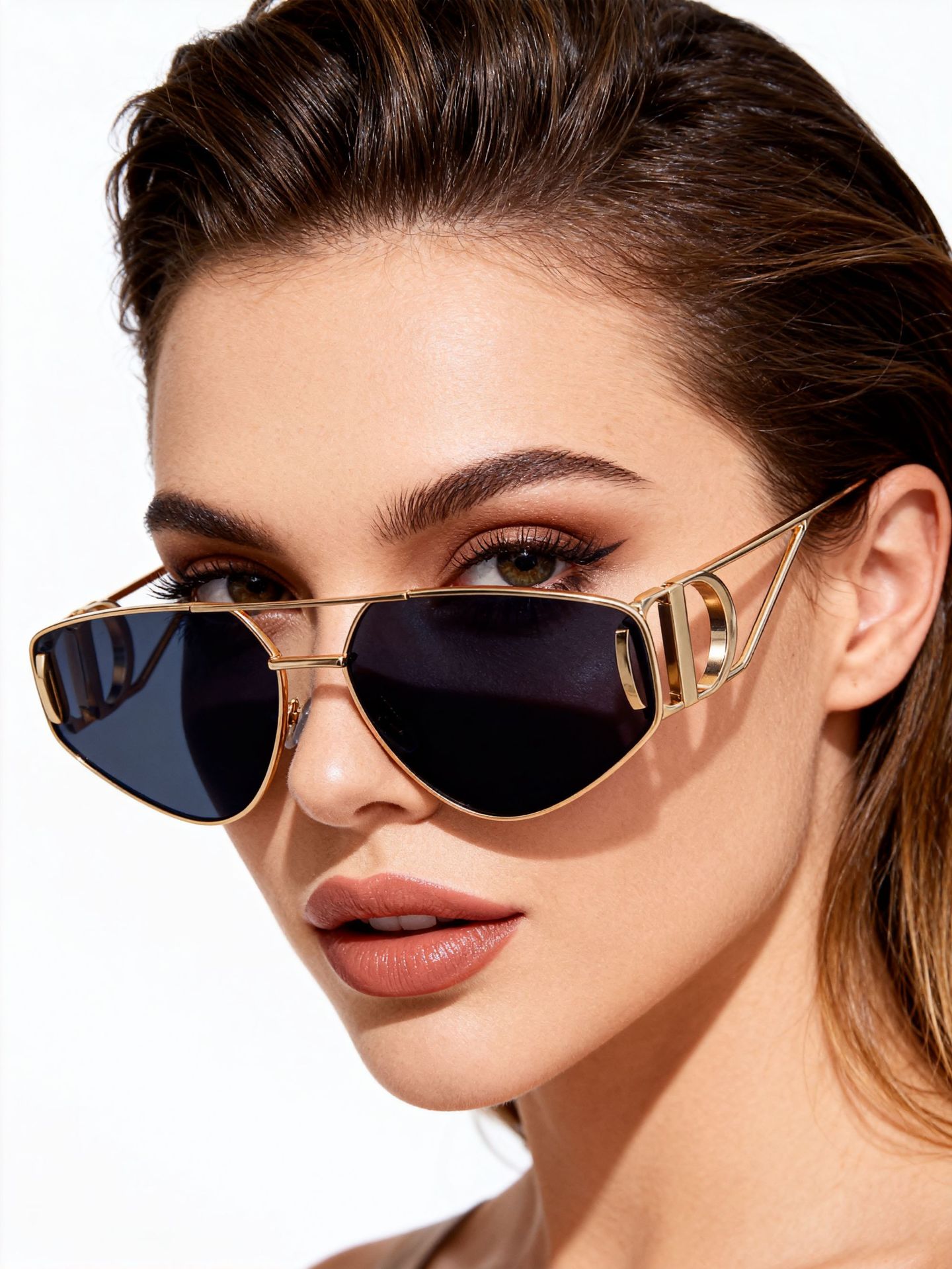 Women's Trendy Euro-American Cat-Eye Sunglasses - Unique High-Fashion Street Style – Premium Outdoor UV400 Sun Protection Shades Details and Specifications