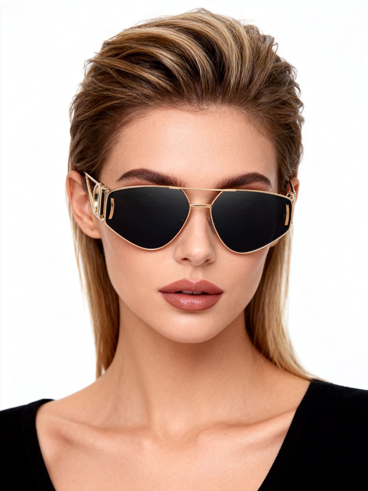 Women's Trendy Euro-American Cat-Eye Sunglasses - Unique High-Fashion Street Style – Premium Outdoor UV400 Sun Protection Shades Details and Specifications