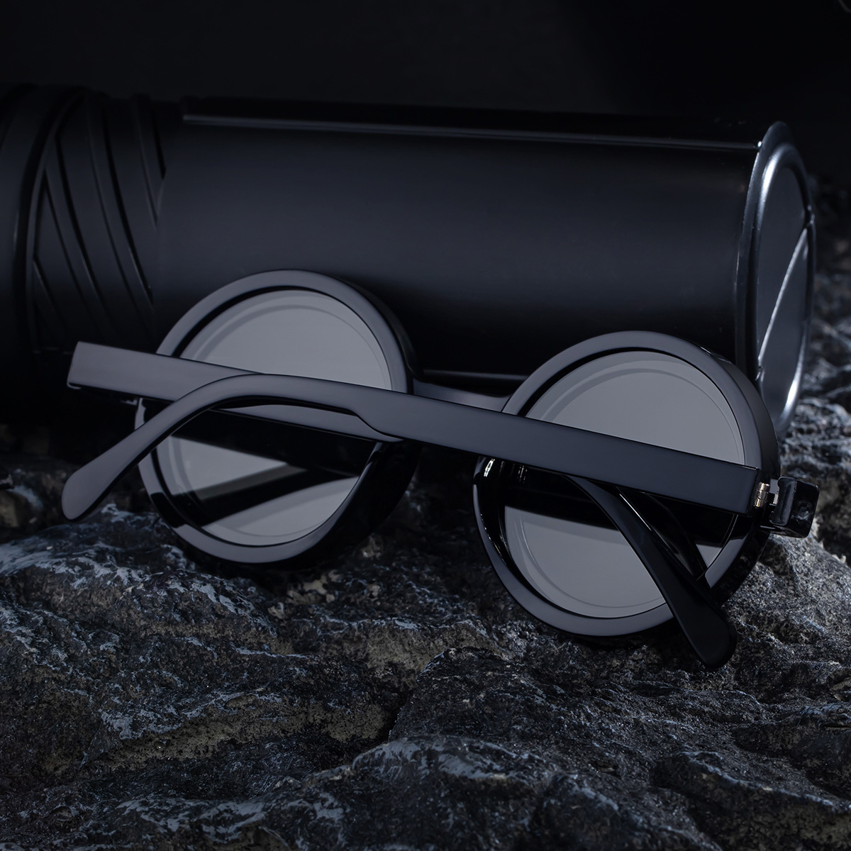 New Men's Round Frame Night Driving Glasses – Adjustable ND Variable Focus Polarized Sunglasses Details and Specifications