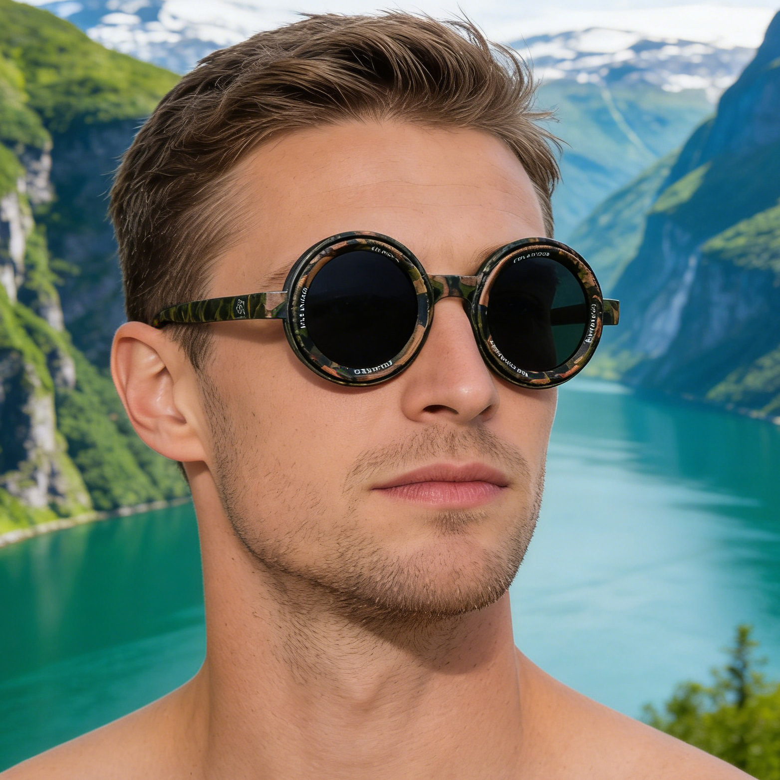 New Men's Round Frame Night Driving Glasses – Adjustable ND Variable Focus Polarized Sunglasses Custom Eyewear