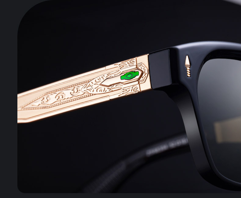 Men's Retro Square Polarized Sunglasses - New High-End Fashion Eyewear with Unique Design – Premium UV Protection Shades for Outdoor Details and Specifications