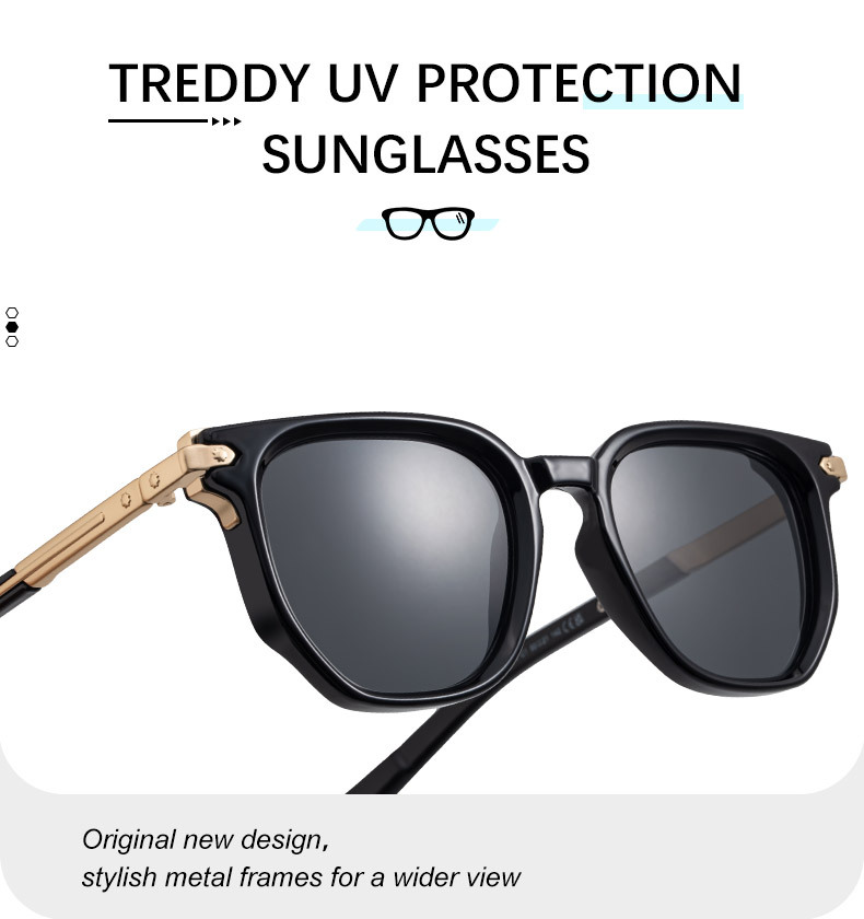 Men's Trendy Polygon Sunglasses - New Unique Design with Durable Zinc Alloy Temples – High-End Fashion Sun Protection Eyewear Details and Specifications