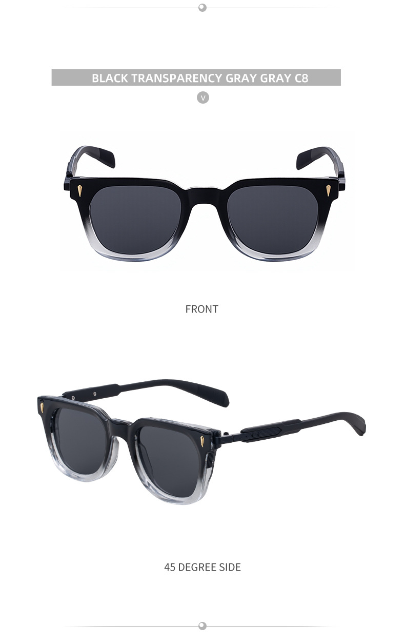 New Men's Fashion Square Sunglasses - Premium Outdoor Driving UV Protection Eyewear Details and Specifications
