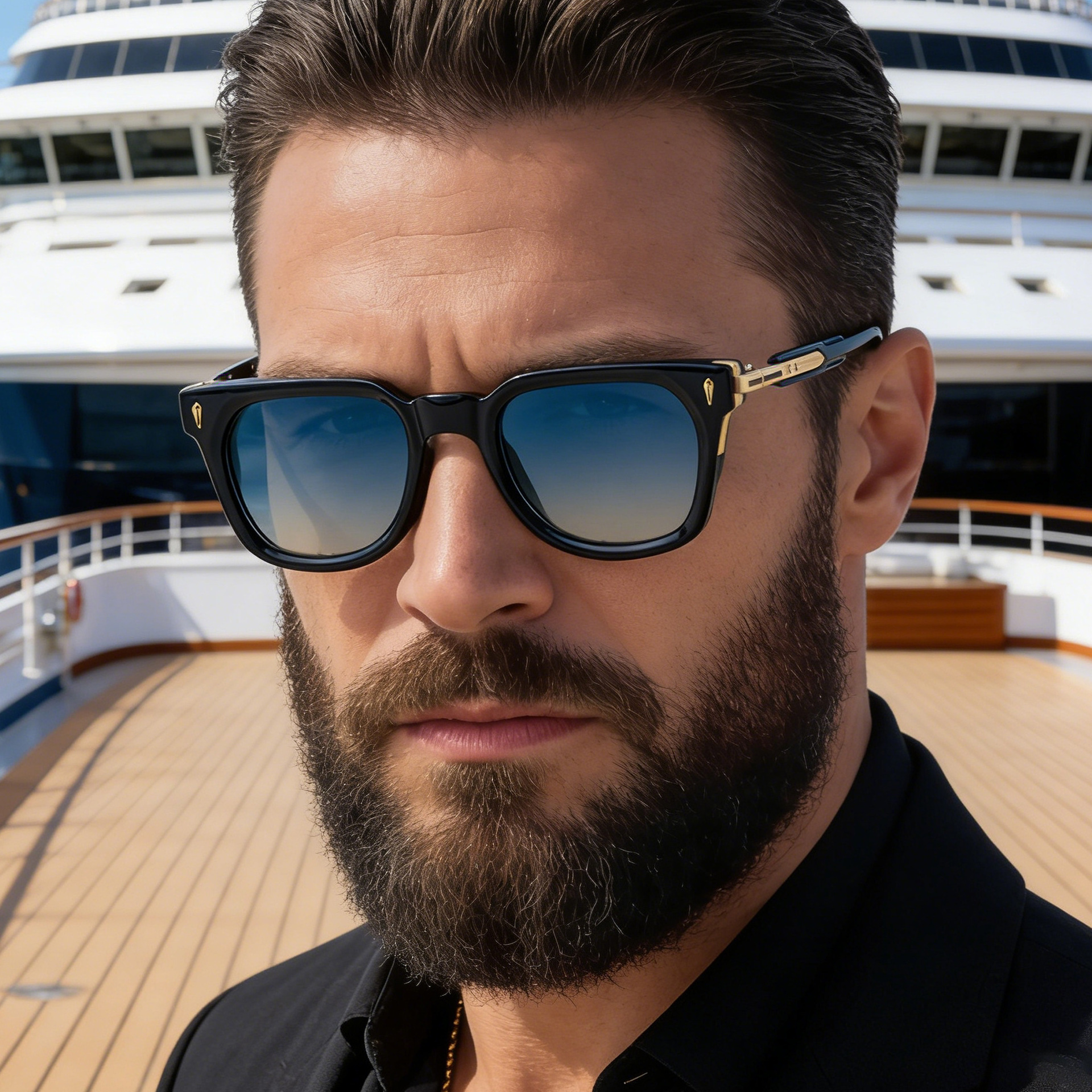 New Men's Fashion Square Sunglasses - Premium Outdoor Driving UV Protection Eyewear Custom Eyewear