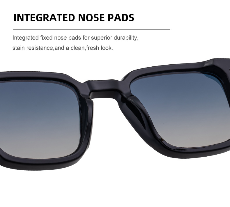 New Fashion Men's Square Sunglasses with Zinc Alloy Temples - Outdoor UV Protection Shades Details and Specifications