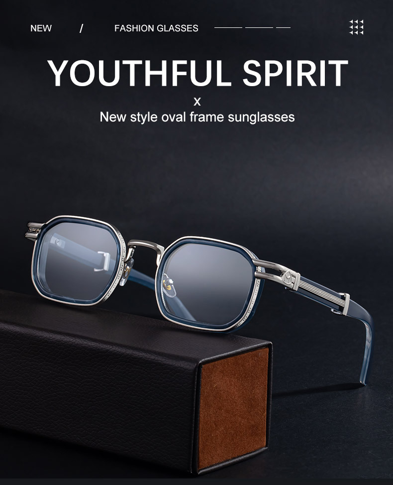 New Fashion Men's Square Sunglasses - Retro Punk Style Premium UV Protection Shades Details and Specifications