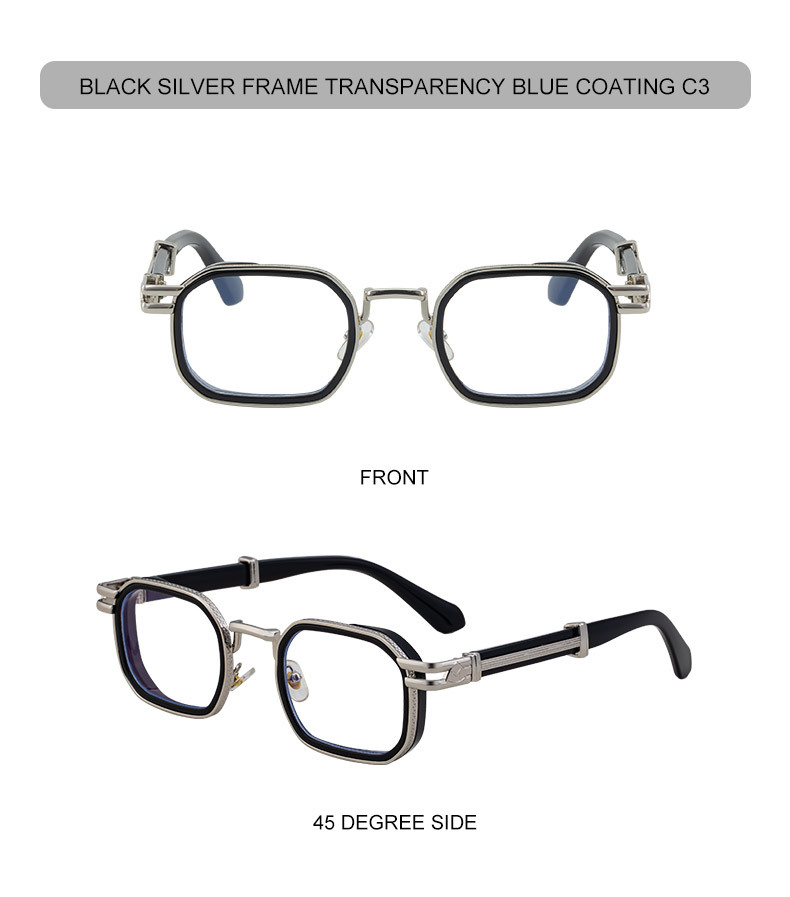 New Fashion Men's Square Sunglasses - Retro Punk Style Premium UV Protection Shades Details and Specifications