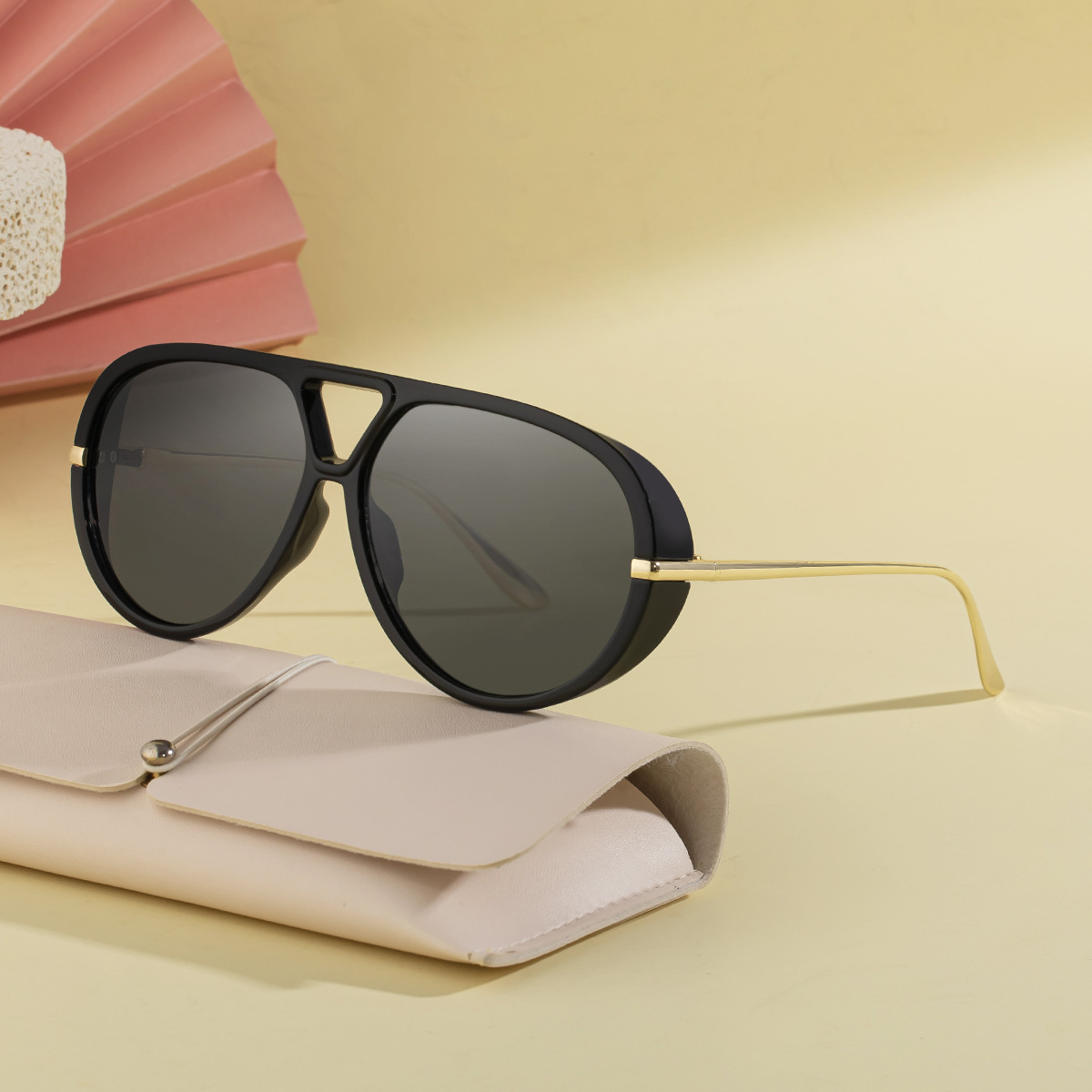 New Women's Aviator Sunglasses with Double Bridge – Retro Teal Style UV400 Polarized Outdoor Sun Glasses for Driving & Travel Custom Eyewear