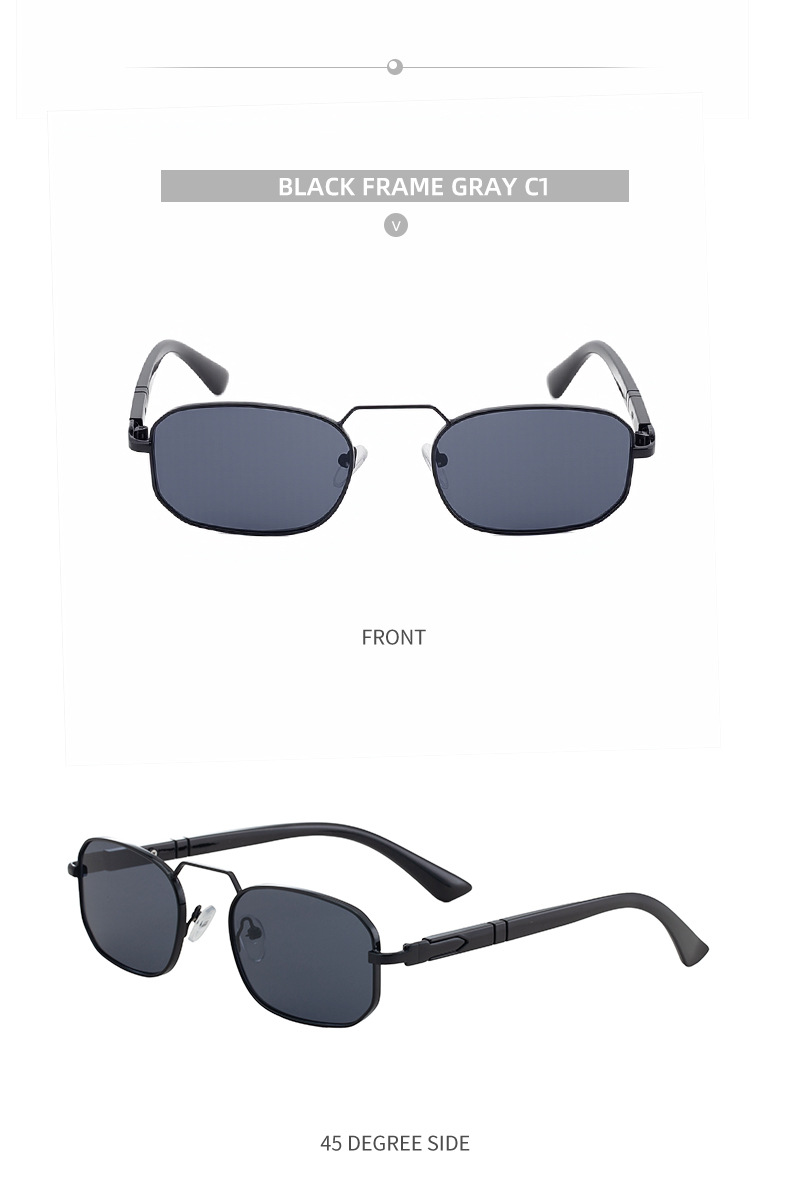 New Unisex Retro Square Sunglasses with Metal Frame – Trendy Fashion UV400 Sun Glasses for Men & Women Details and Specifications