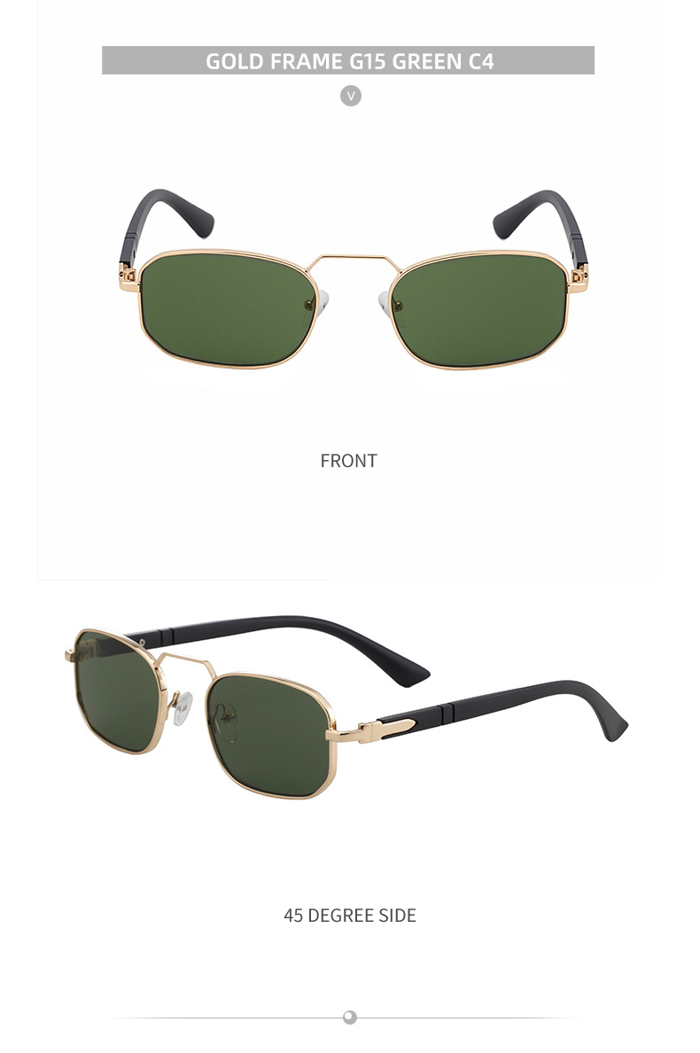 New Unisex Retro Square Sunglasses with Metal Frame – Trendy Fashion UV400 Sun Glasses for Men & Women Details and Specifications