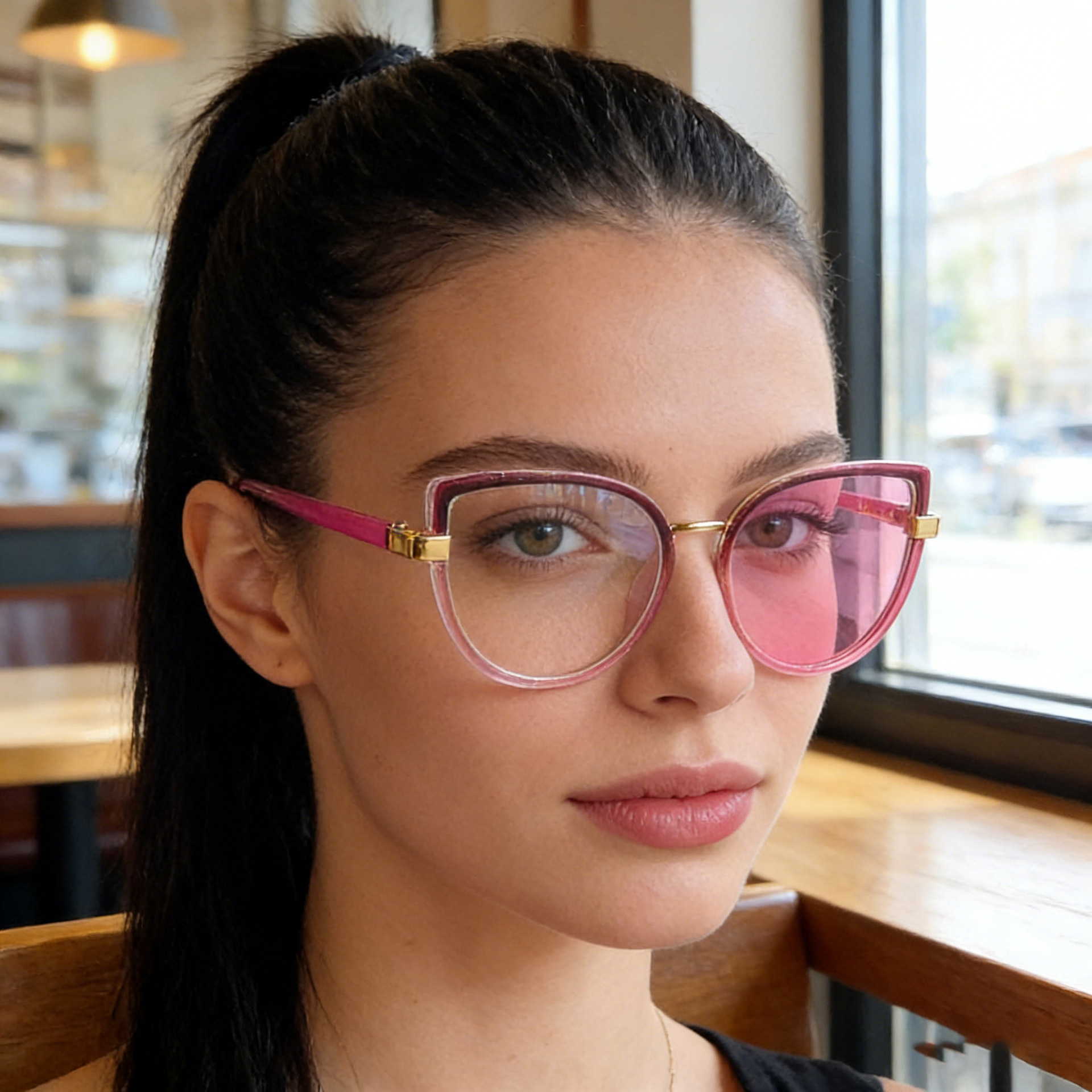 2026 New Cat-Eye Photochromic Optical Frames for Women – Personalized Versatile High-End Fashion Sun Glasses with UV Protection Details and Specifications